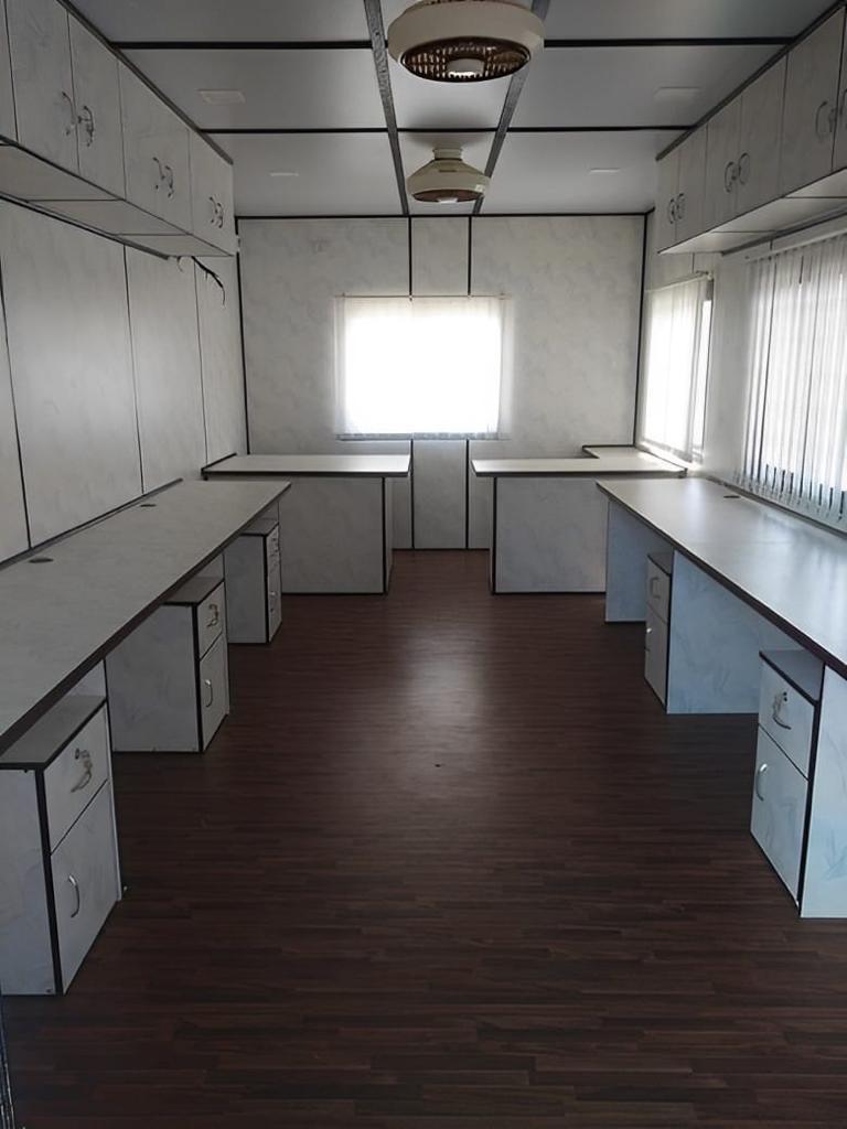 Container home in mountain setting